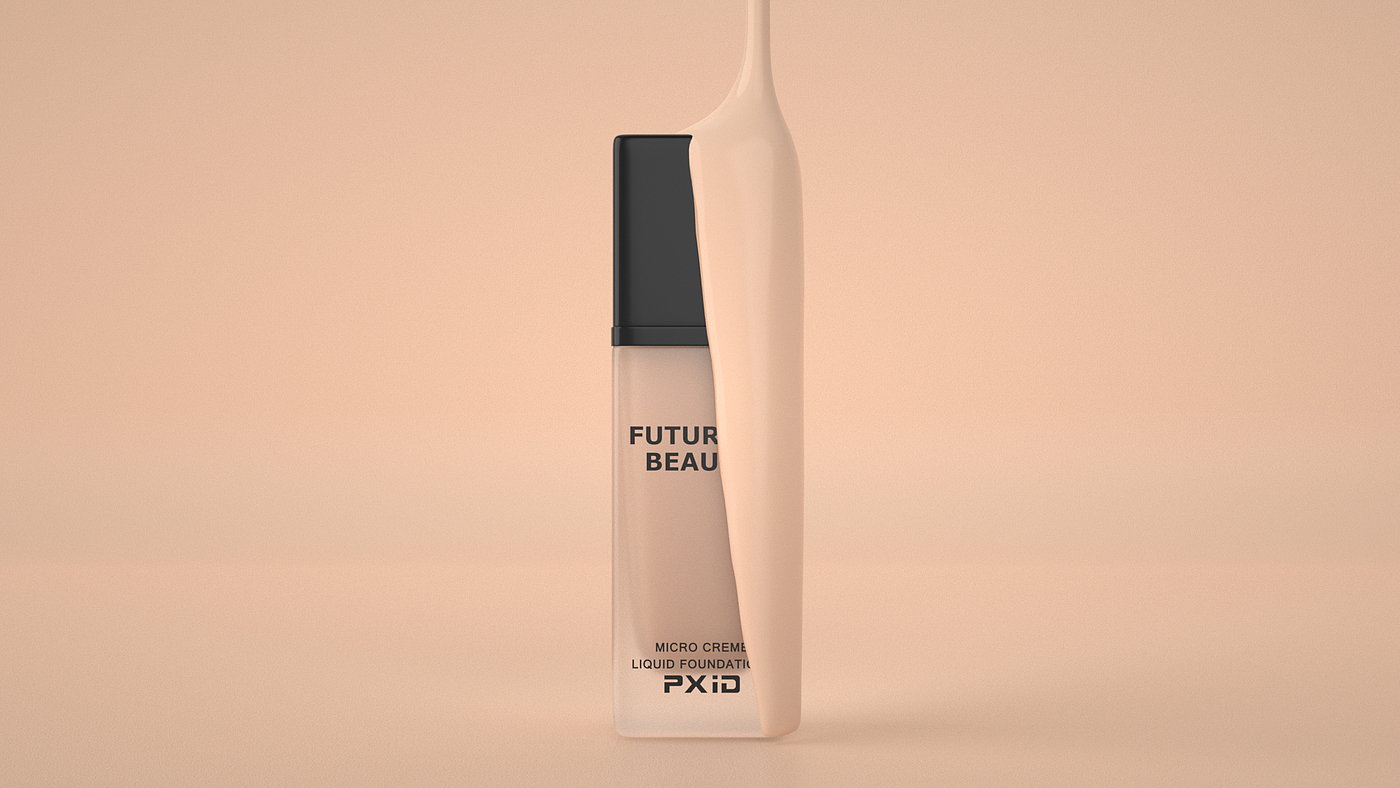 Product video，Cosmetics，Liquid Foundation，Video animation，