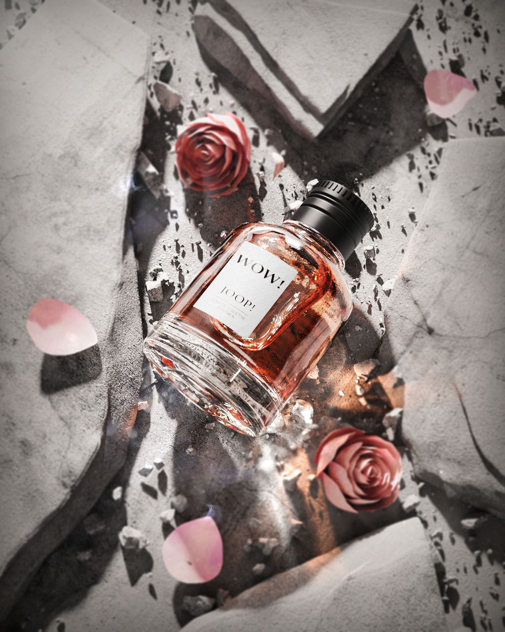 KS rendering，Caustics effect，Scene of perfume bottle，