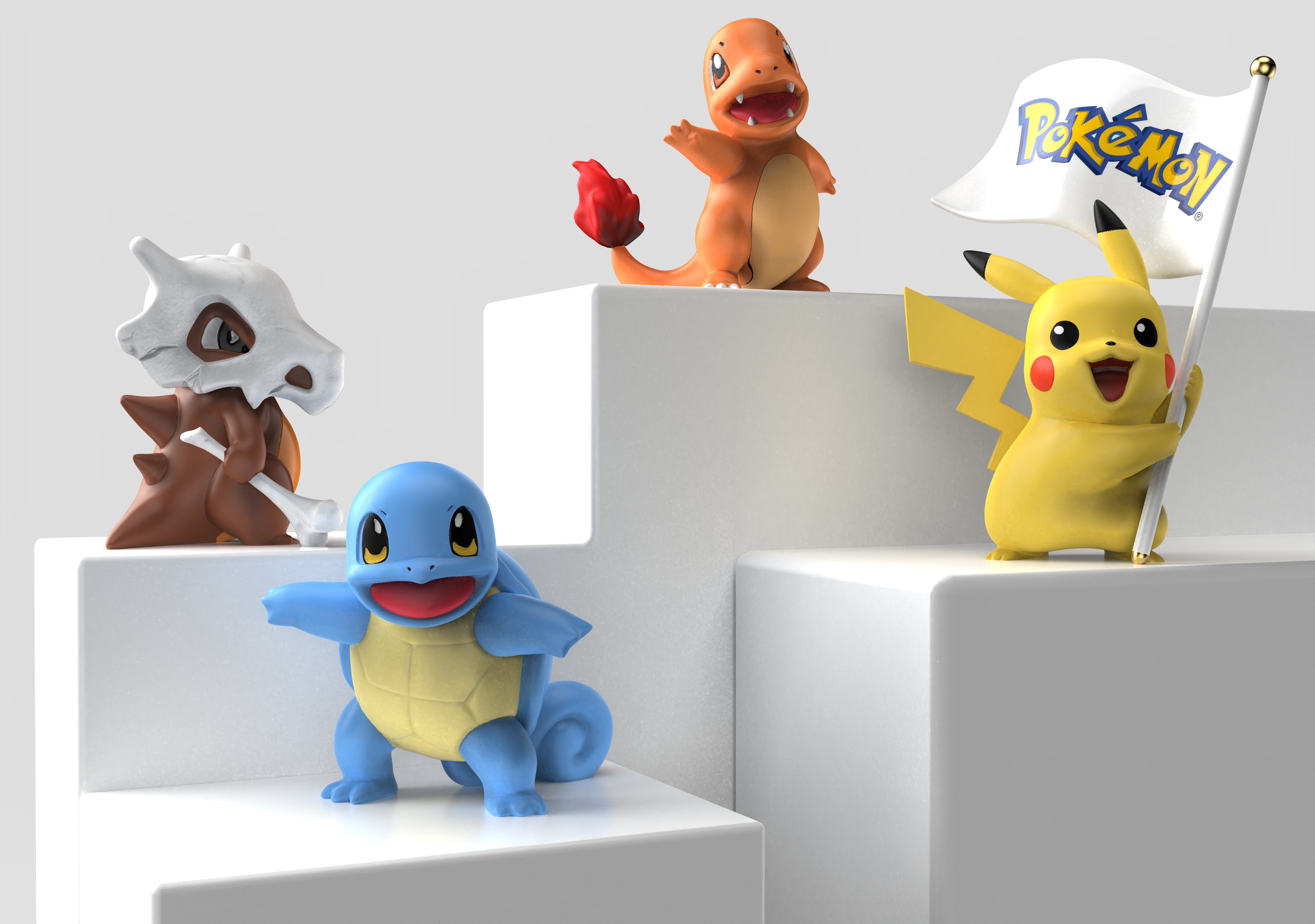 Baokemeng, Pikachu, little fire dragon，