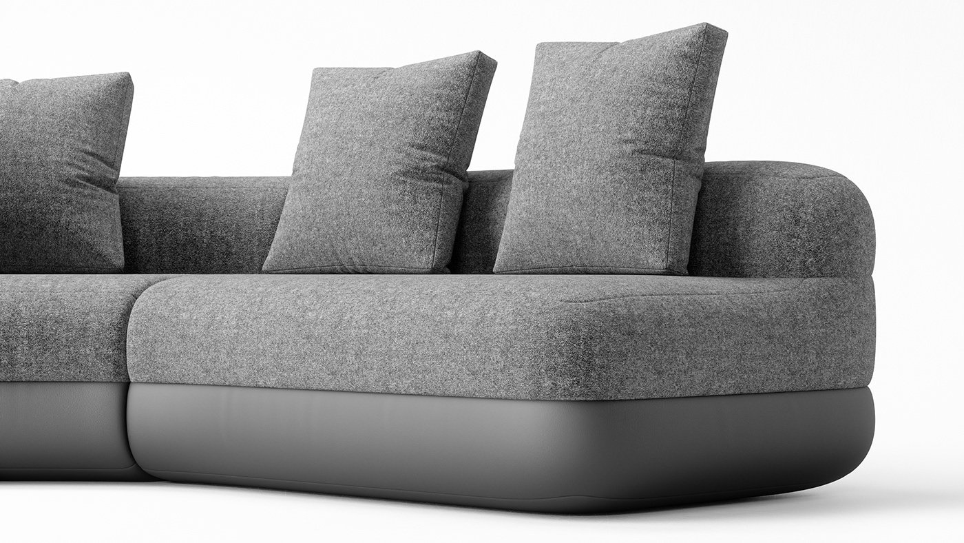 sofa，comfortable，Long and big，