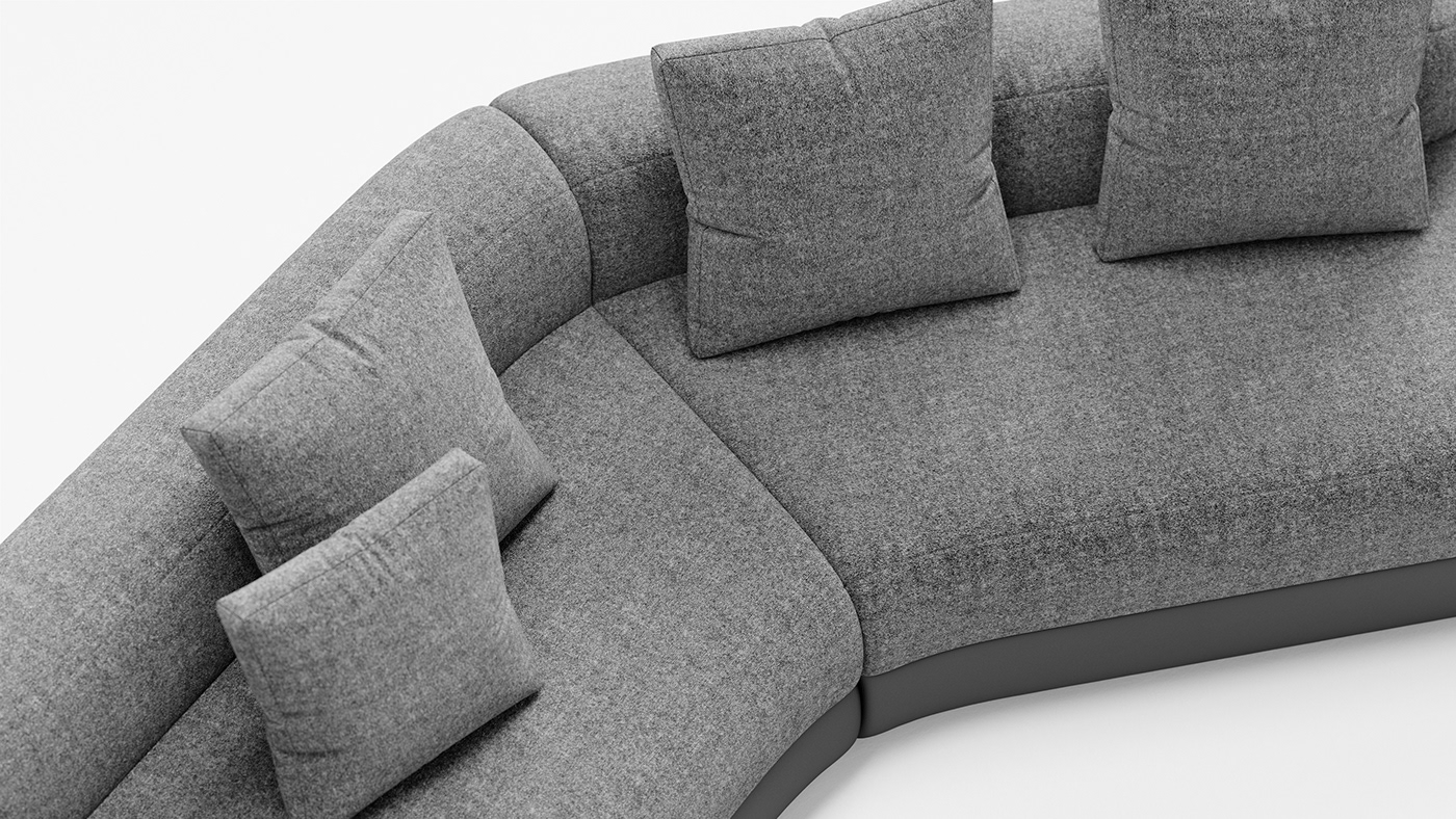 sofa，comfortable，Long and big，