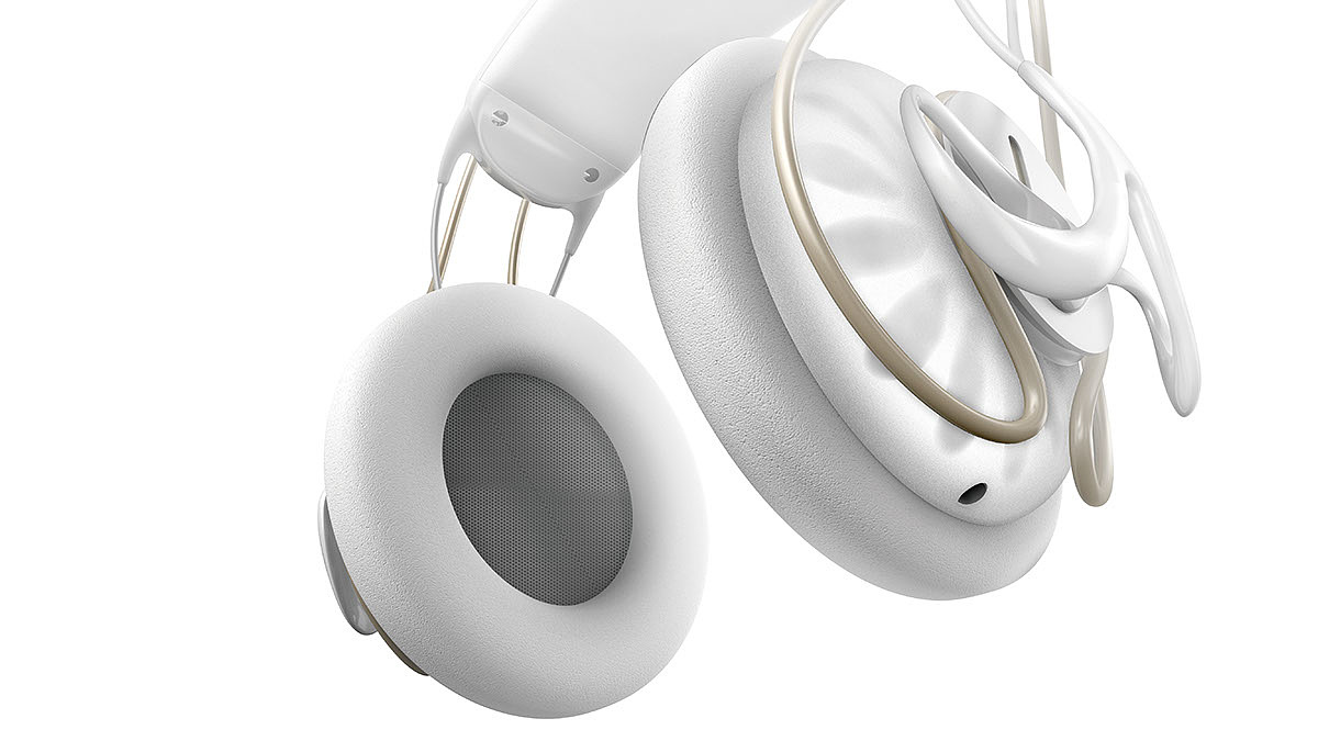 headset，early stage，headset，Rhythm，white，