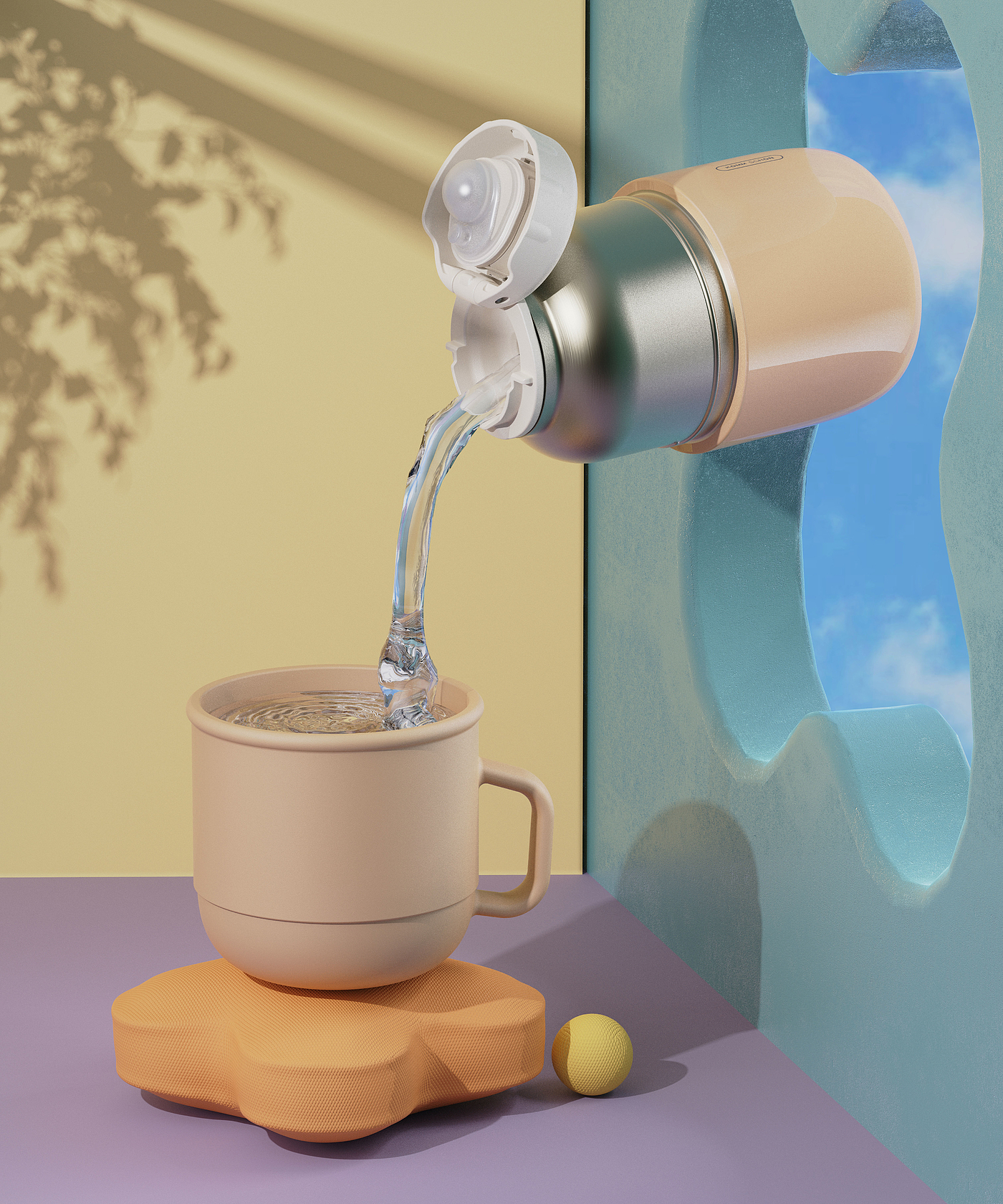 Design of symbolic thermos cup，