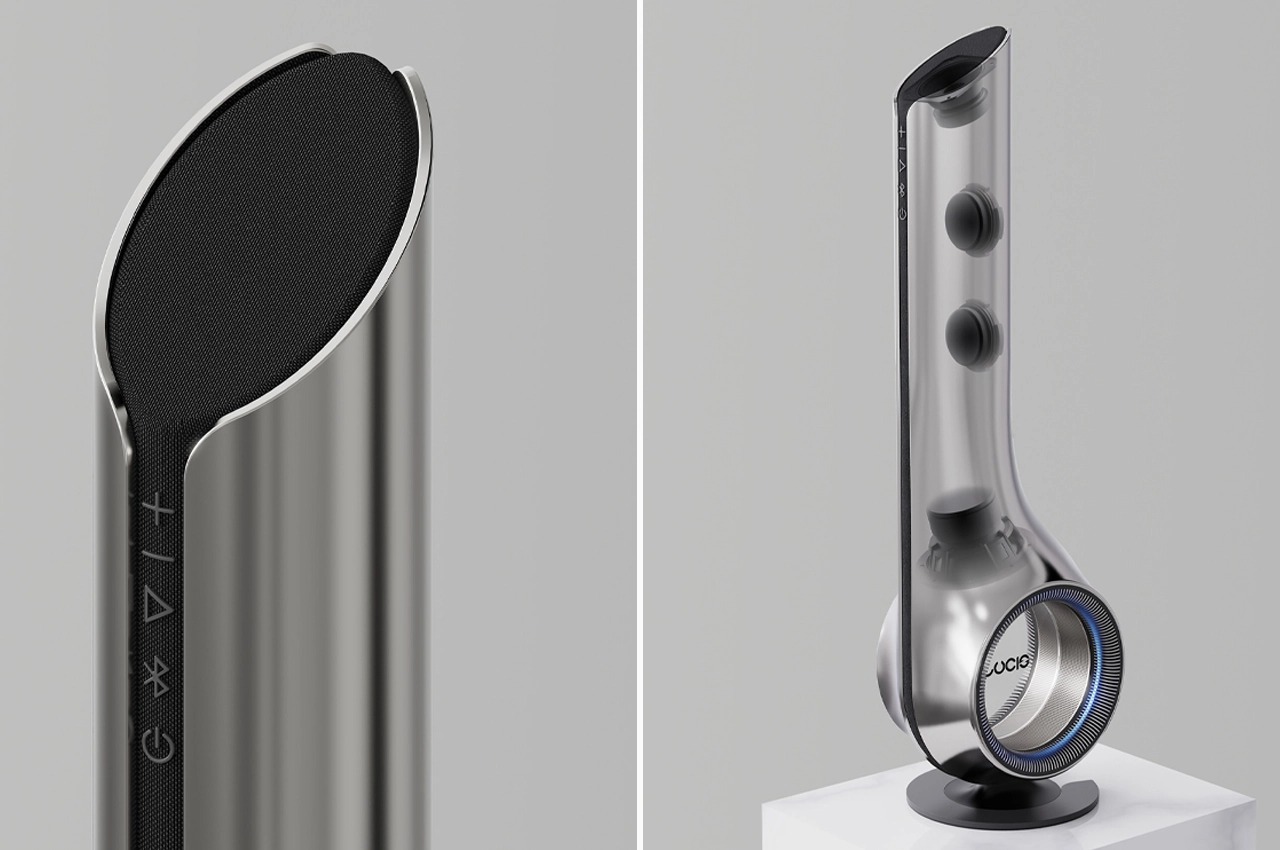 Sculptural sense，speaker，abstract，Chrome plating，