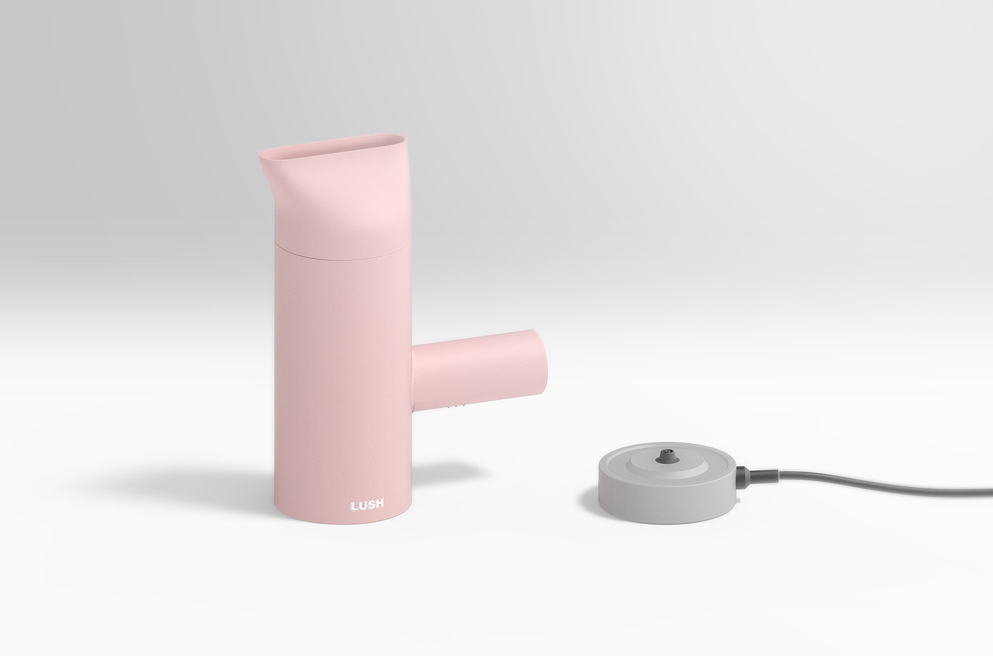 delicious，hair drier，dryer，conceptual design，pink，