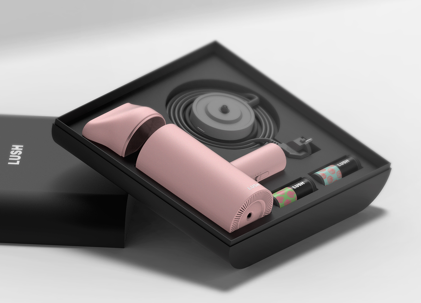 delicious，hair drier，dryer，conceptual design，pink，