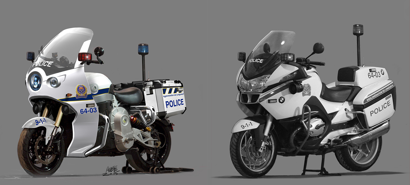 LITO，Electric motorcycle，police car，Designer: Jun Semin，