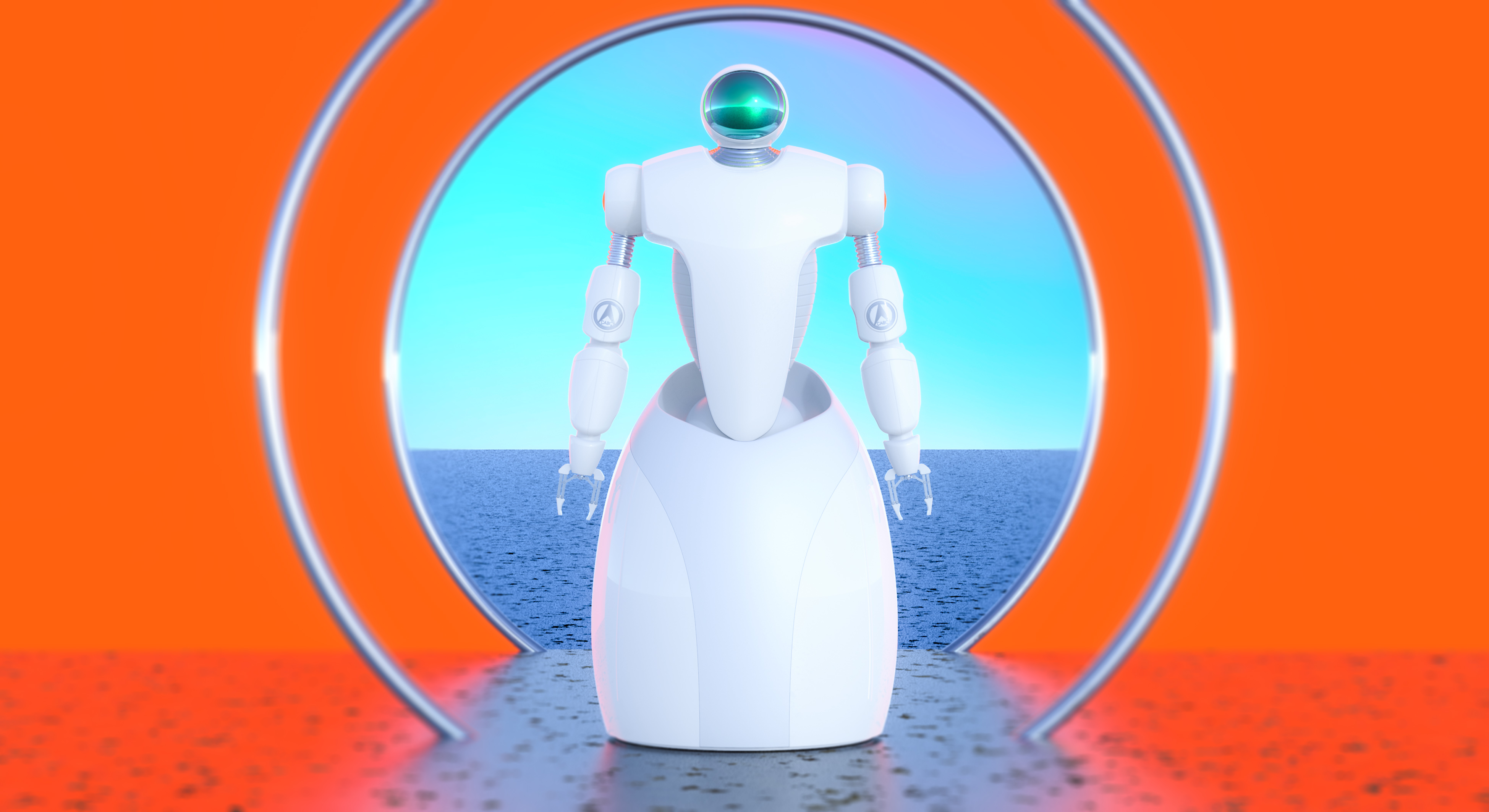 artificial intelligence，tea with milk，robot，