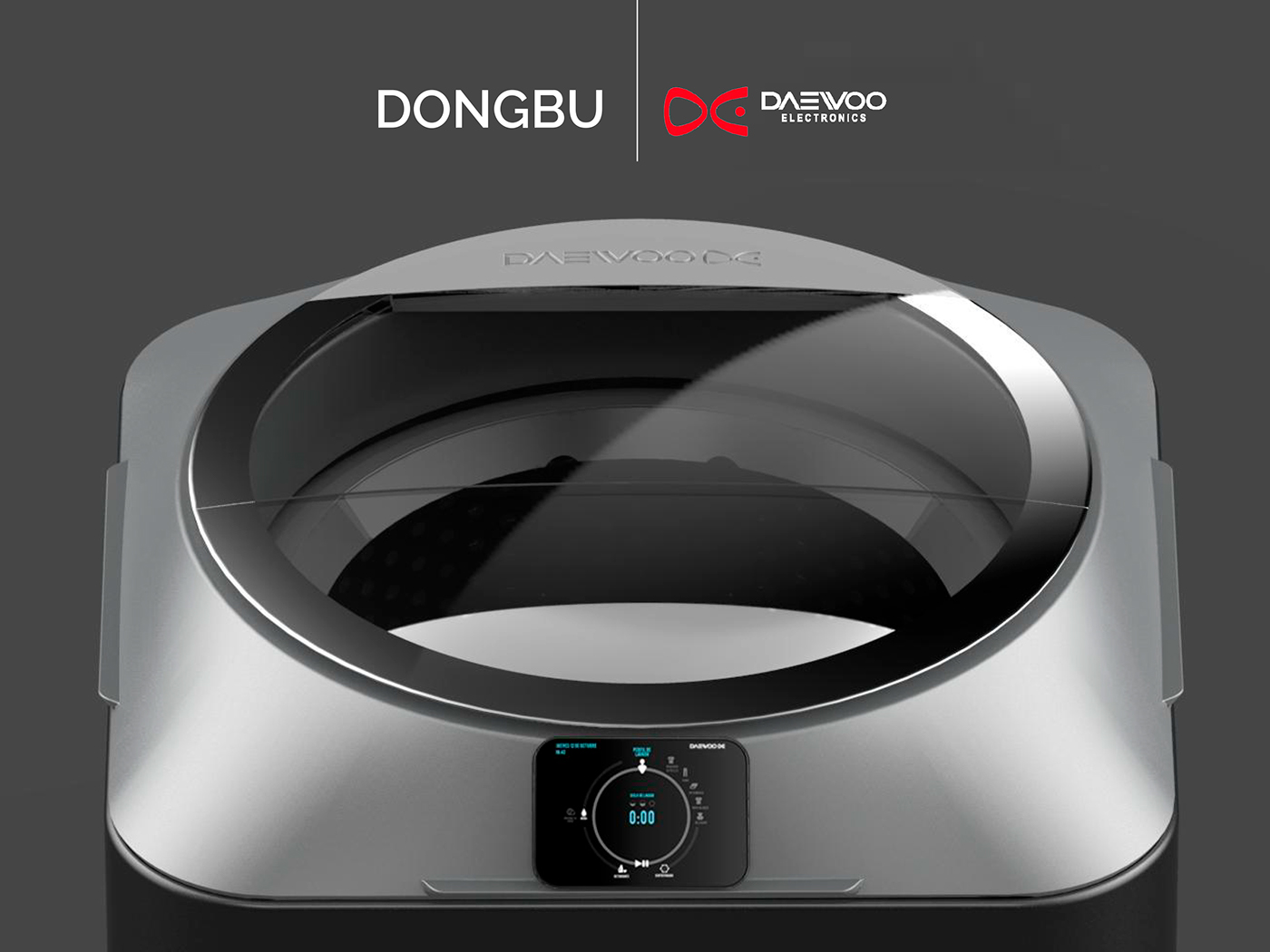 Daewoo，Washing machine，industrial design，New experience，touch screen，