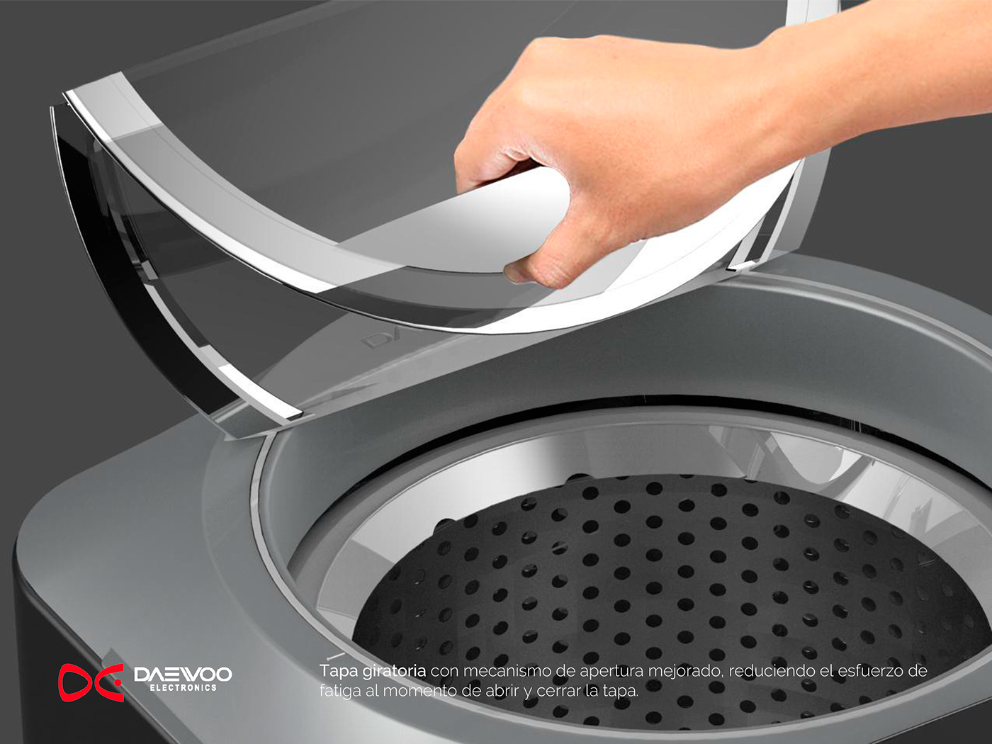 Daewoo，Washing machine，industrial design，New experience，touch screen，