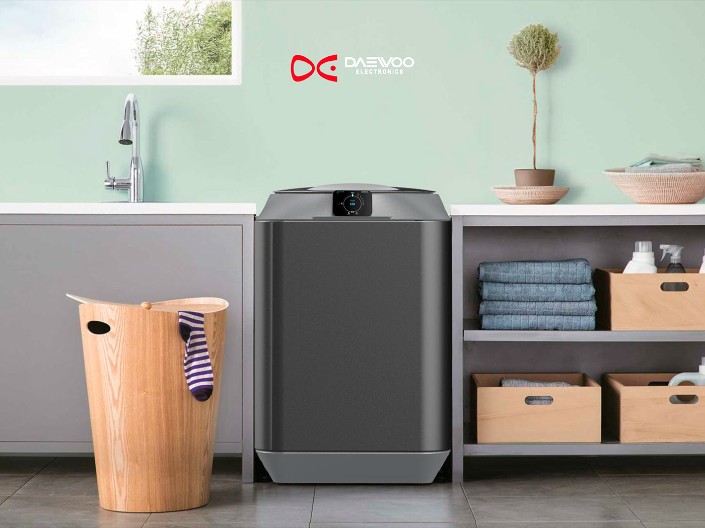 Daewoo，Washing machine，industrial design，New experience，touch screen，