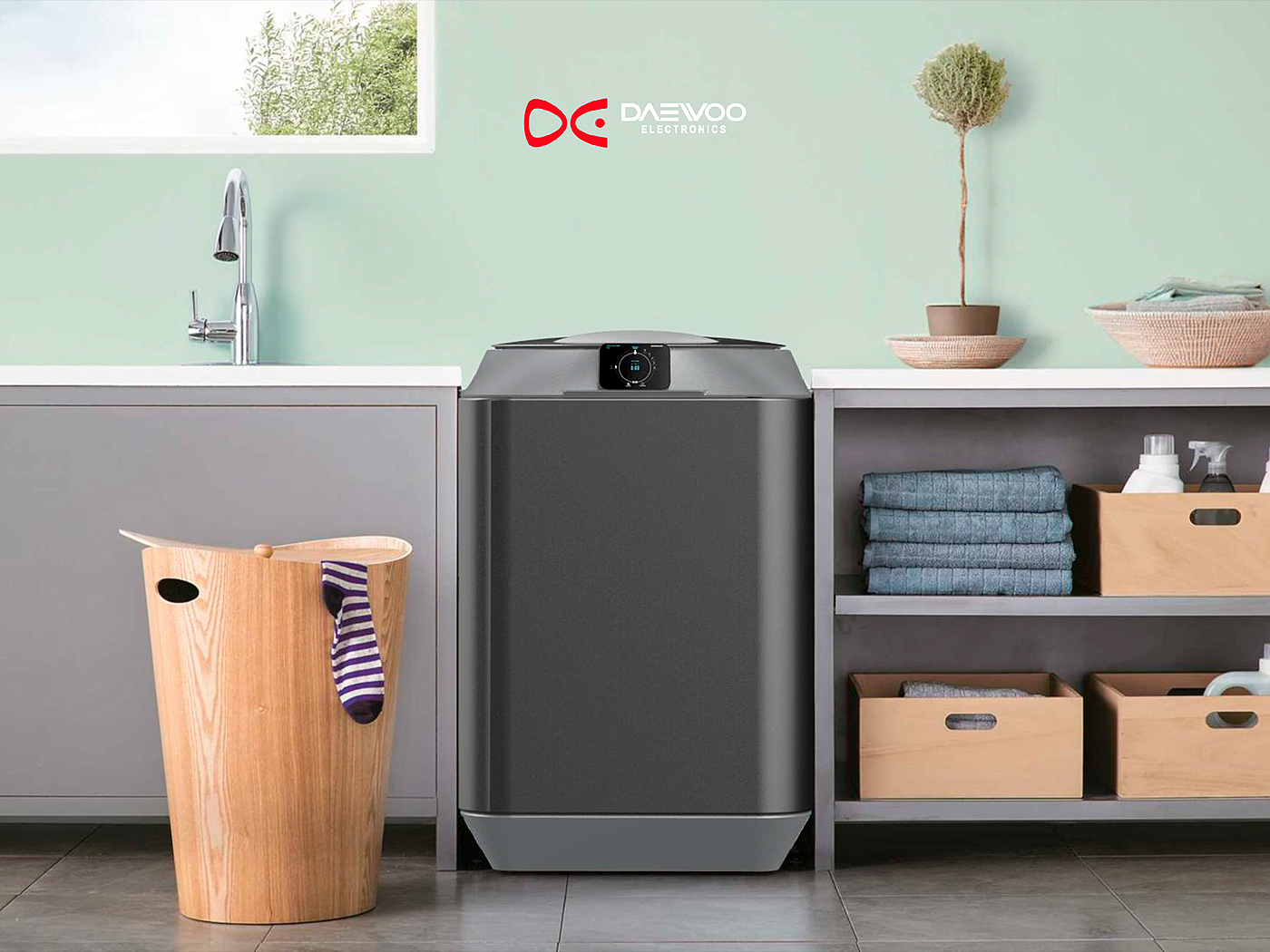 Daewoo，洗衣机，工业设计，全新体验，触摸屏，