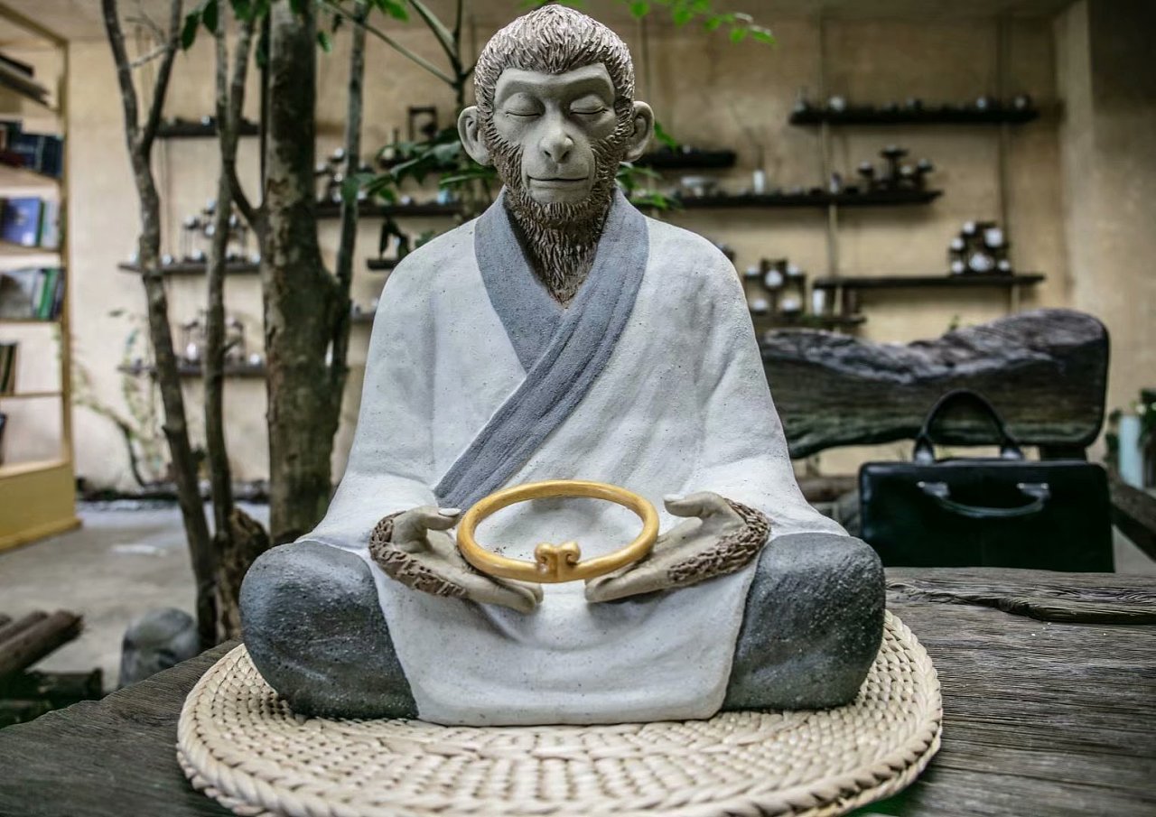 Cultural creation，furniture，name of a fictitious monkey with supernatural powers，Tea furniture，Graduation project，
