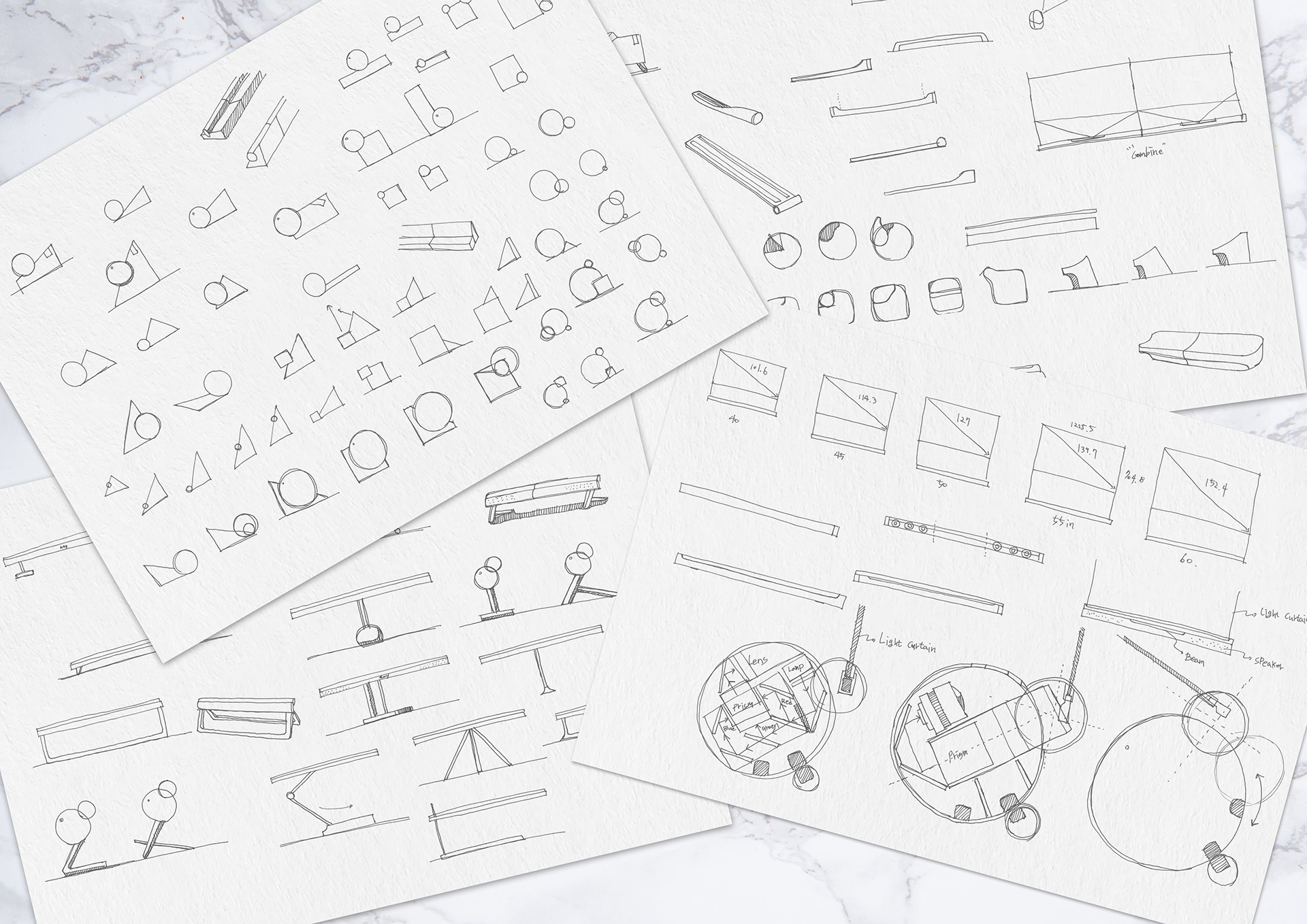 Auto generate screen，ray，Projector，Ultrashort projection，