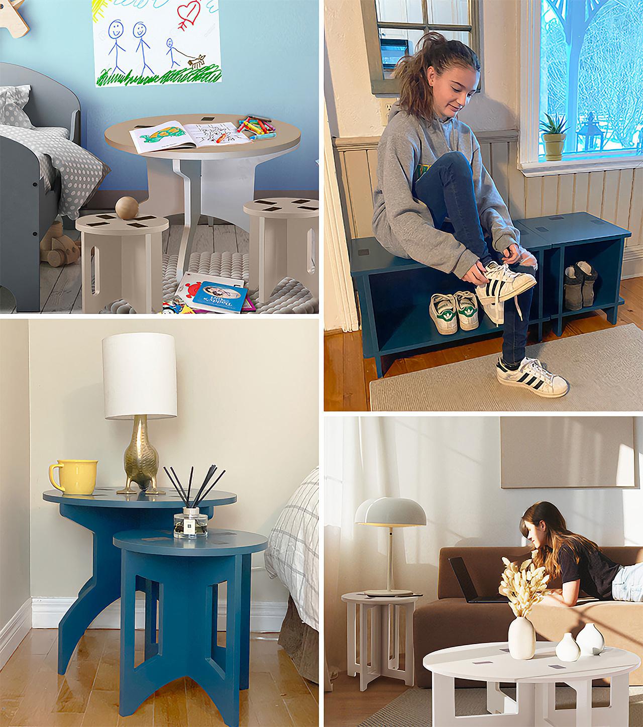simple and easy，stools，Minimalist，furniture，