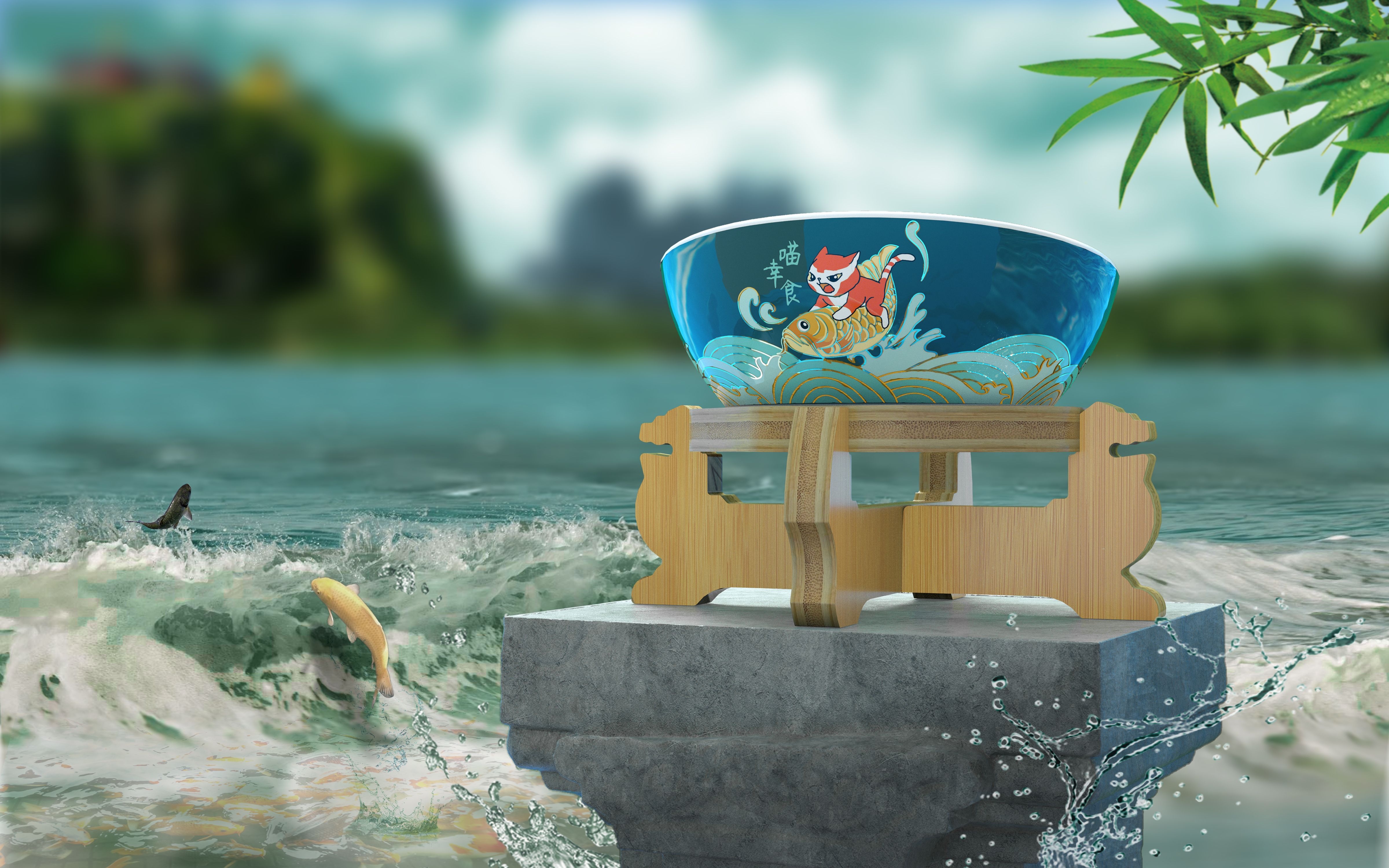 Cat bowl，Pets，bowl，Cat food，National tide，Keep a cat，cat owner，Meow，