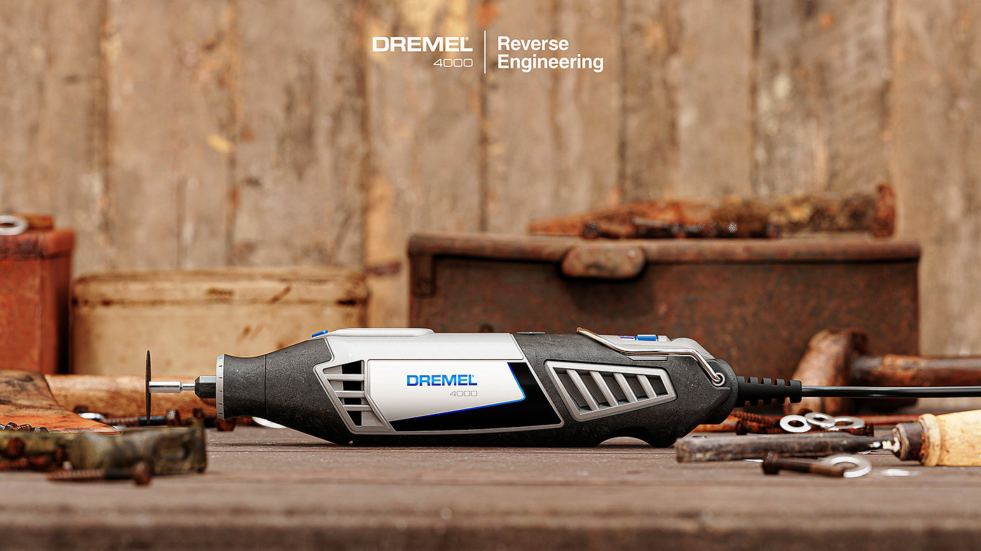 DREMEL 4000，工具电磨机，附件，拆卸，