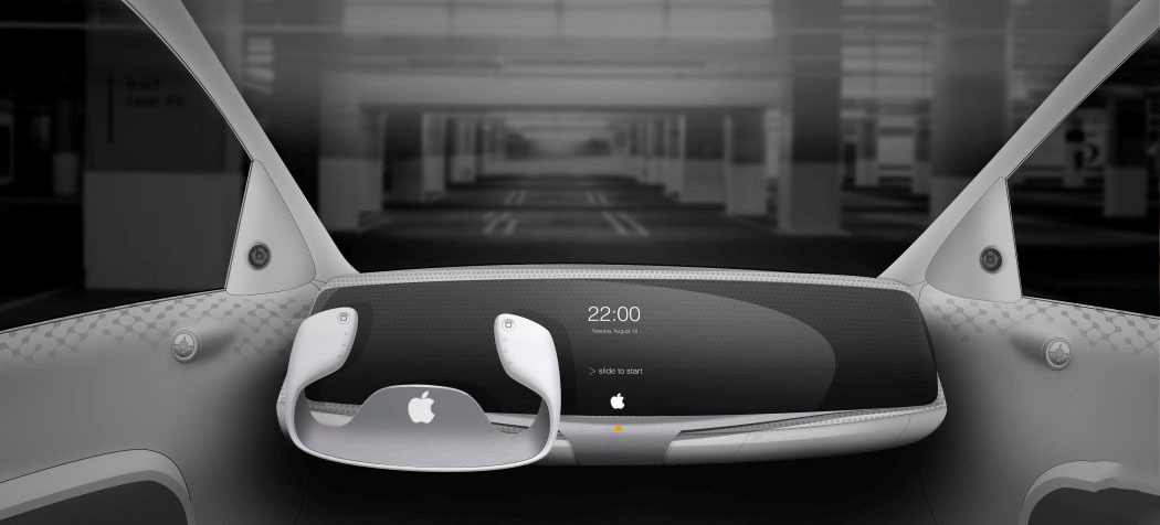 automobile，Interior design，concept，Apple，