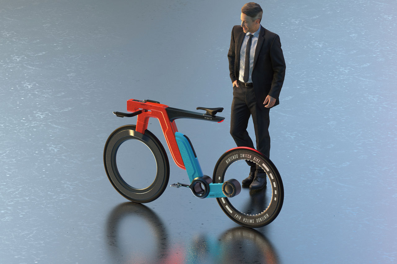 switch，Bicycle，outdoors，