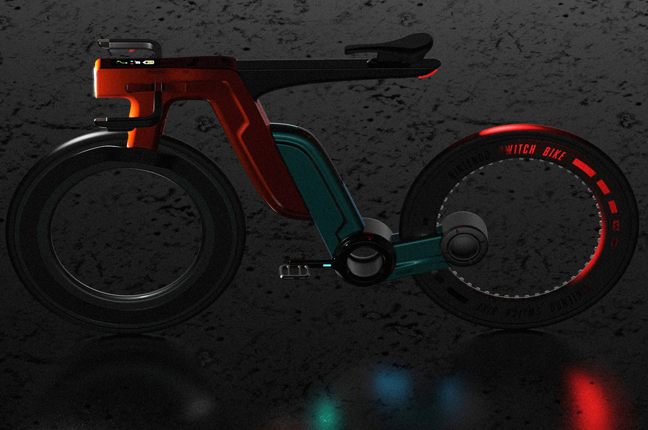 switch，Bicycle，outdoors，