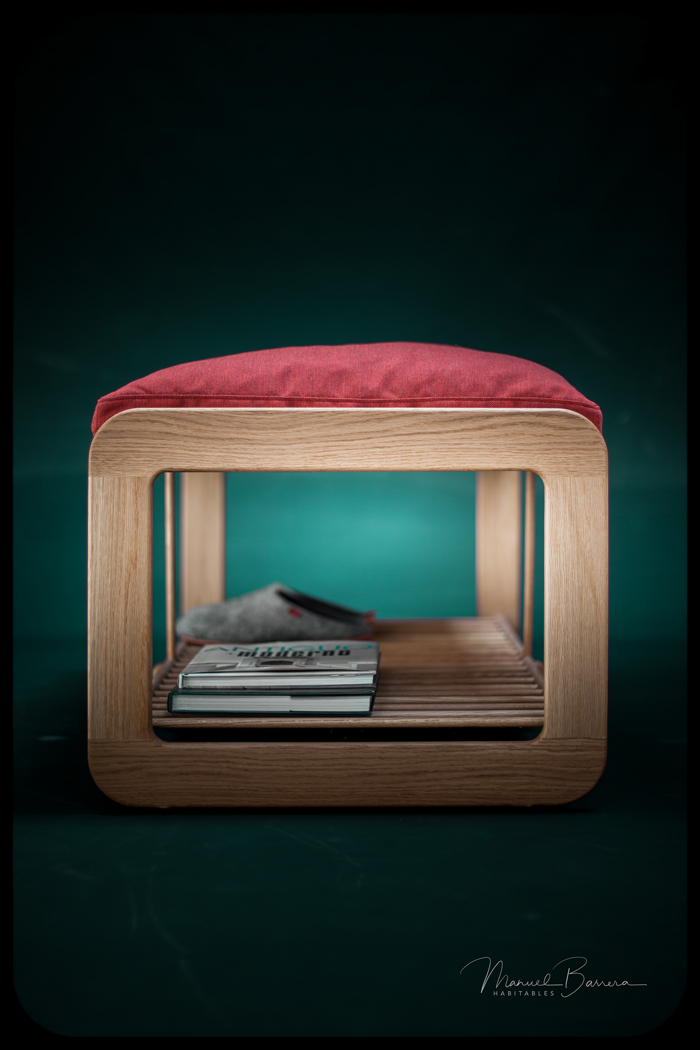 70s Low Bench，Shoe changing stool，woodiness，