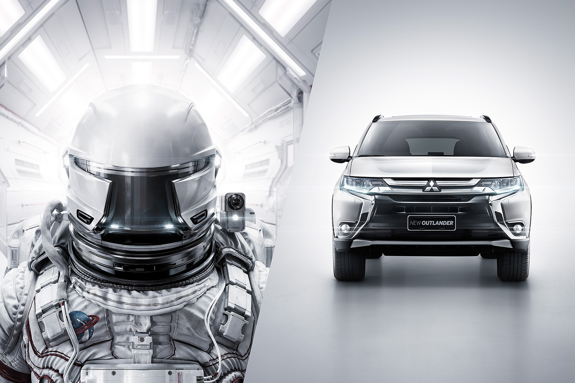 Mitsubishi Outlander，astronaut，Render，modeling，