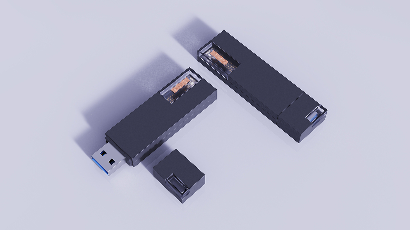 usb，u盘，优盘，渲染，工业设计，产品设计，极简，礼品，