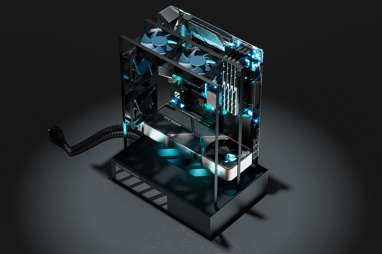 Computer machine box，CRYSTAL，Intelligent design，