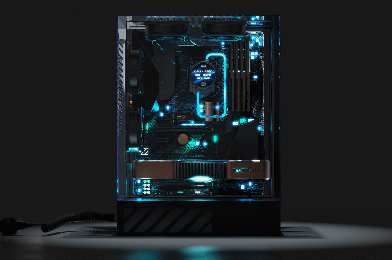 Computer machine box，CRYSTAL，Intelligent design，