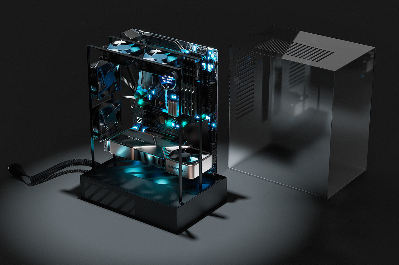 Computer machine box，CRYSTAL，Intelligent design，