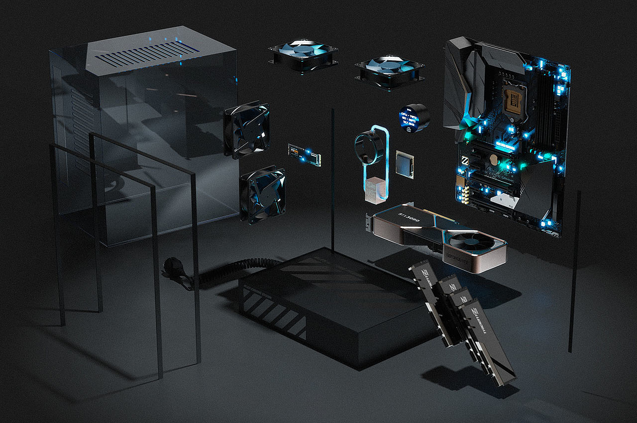 Computer machine box，CRYSTAL，Intelligent design，