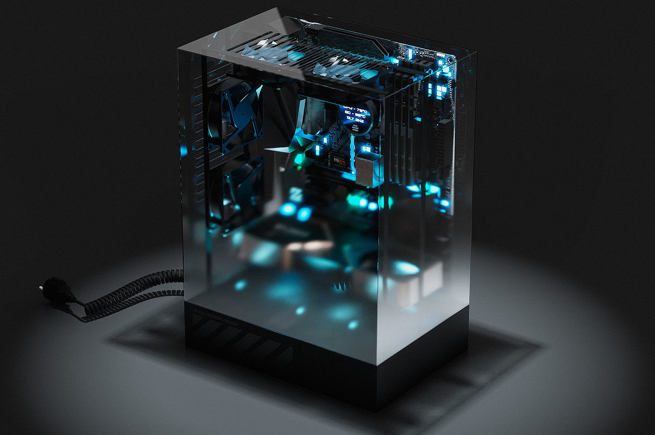 Computer machine box，CRYSTAL，Intelligent design，