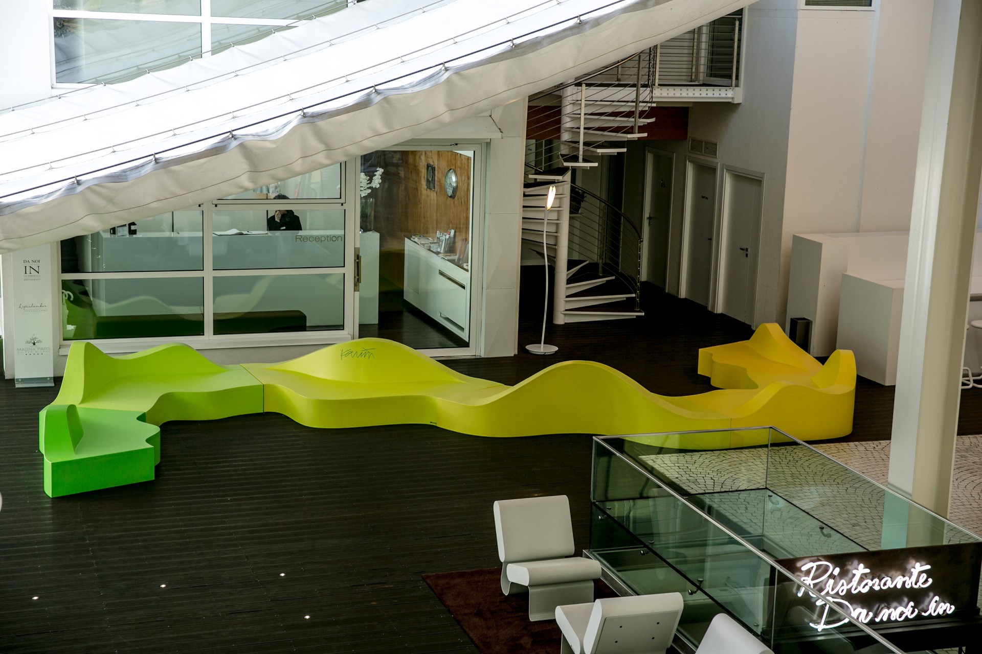 Karim，furniture，sofa，Yellow green，flow，