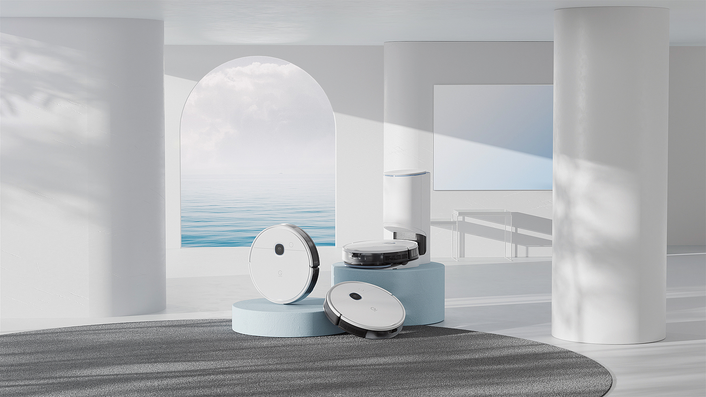 Promotional film of sweeping robot，Dopamine design，Visual dynamic design，Sweeping robot，Visual display，
