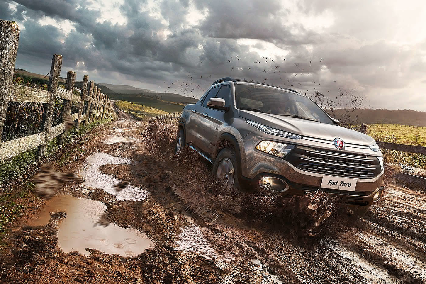 personality，outdoors，automobile，Fiat toro，Fiat Toro，modeling，Render，