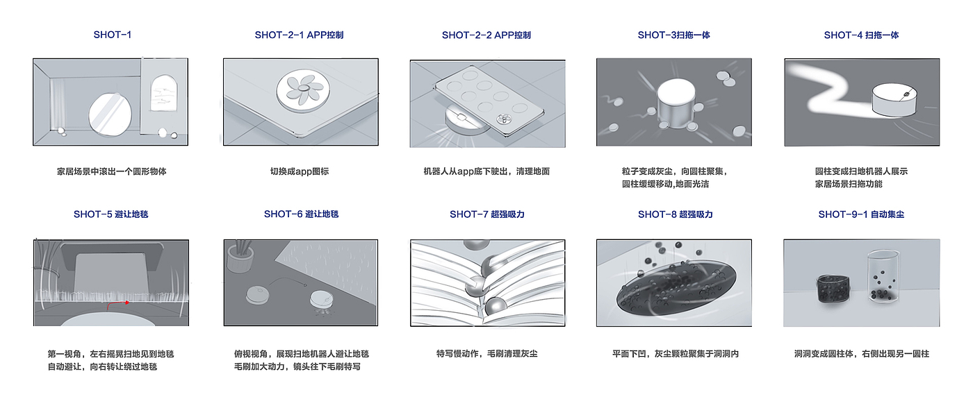 扫地机器人宣传片，多巴胺设计，视觉动效设计，扫地机器人，视觉展示，