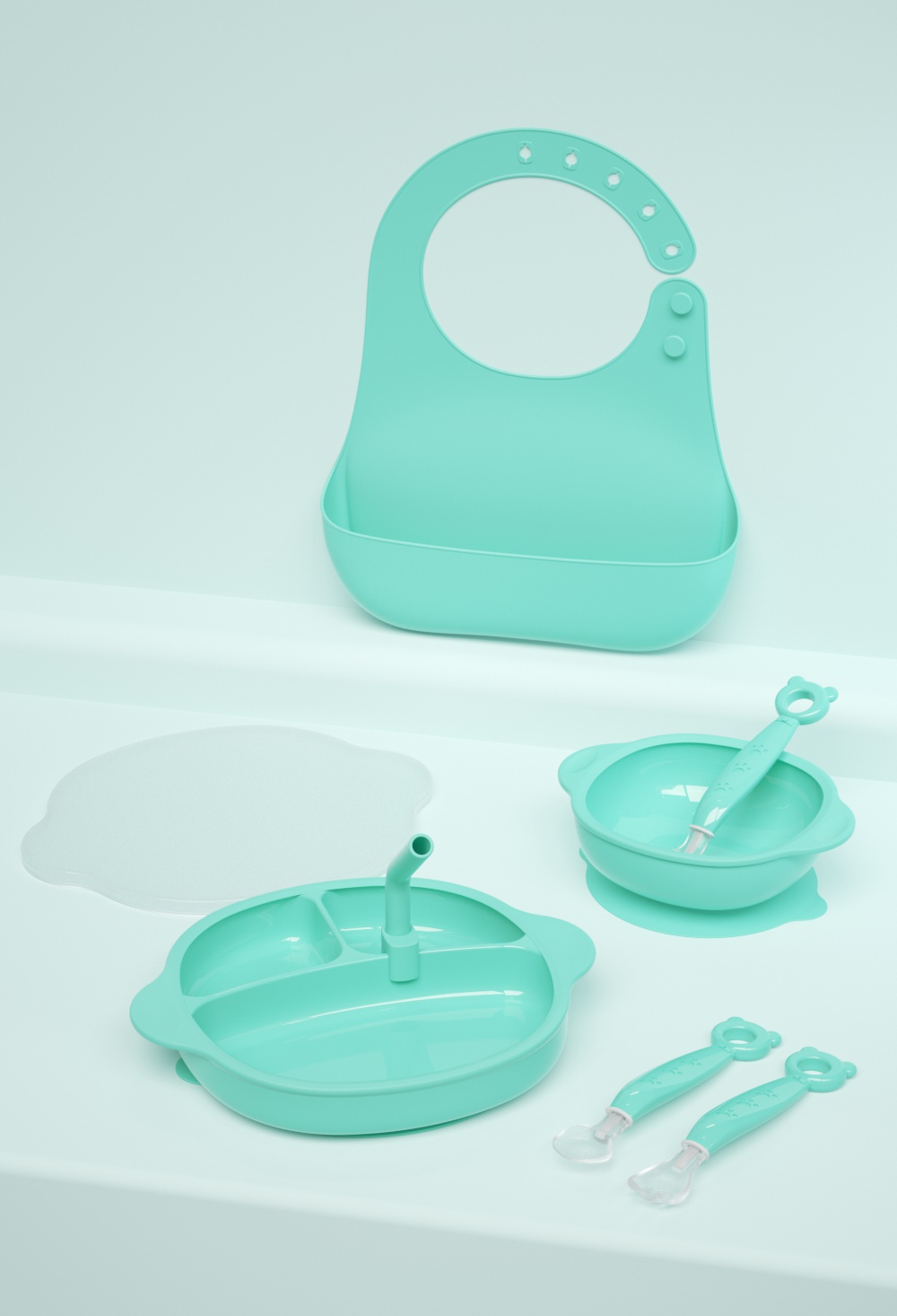 Silicone Bib，Bib，children，