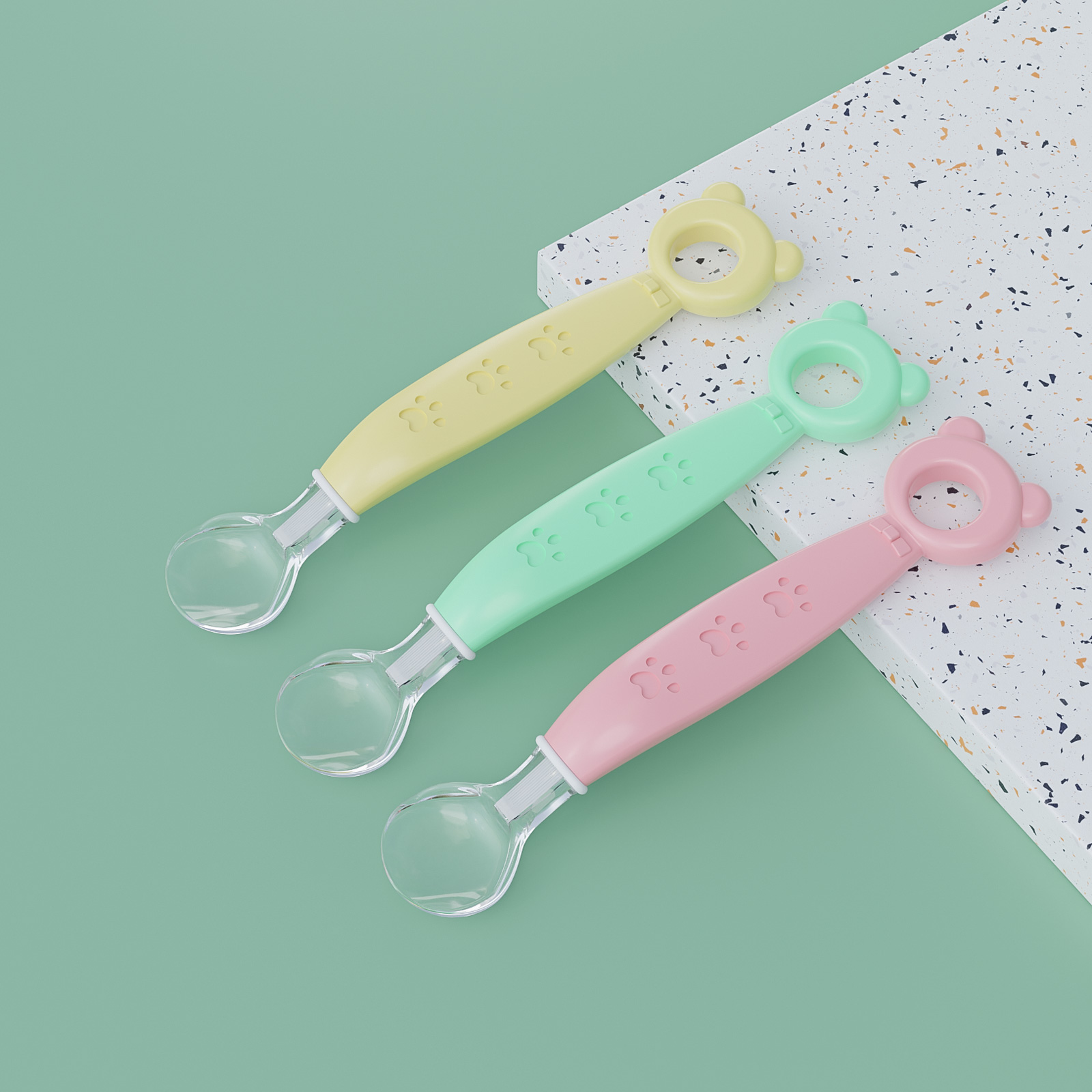 children，Silicone spoon，