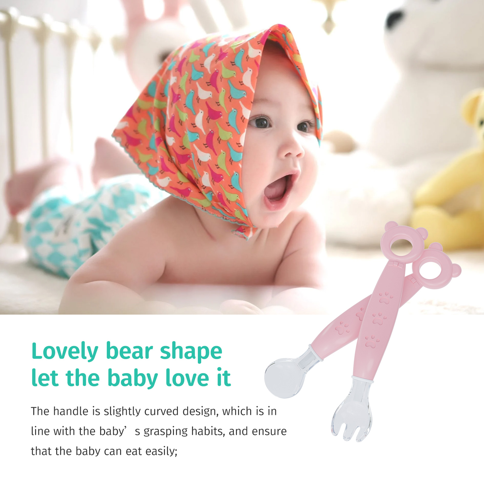 children，Silicone spoon，