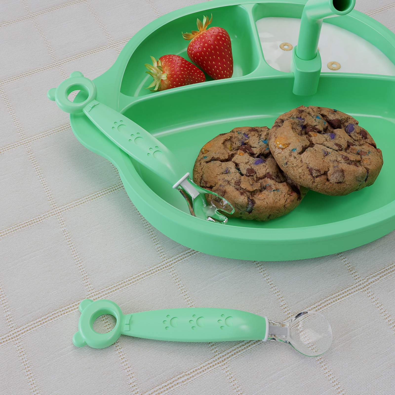 children，Silicone spoon，