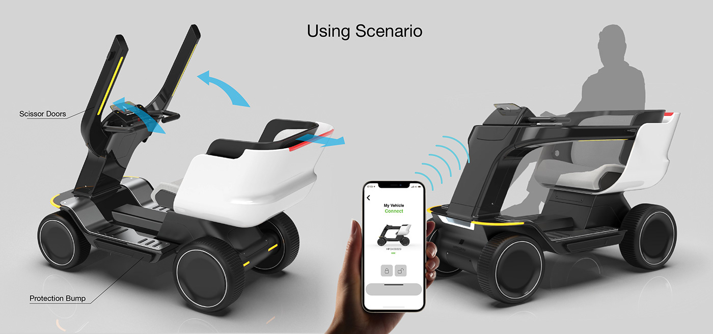 HIPPOGRYPH，vehicle，Scooter，conceptual design，