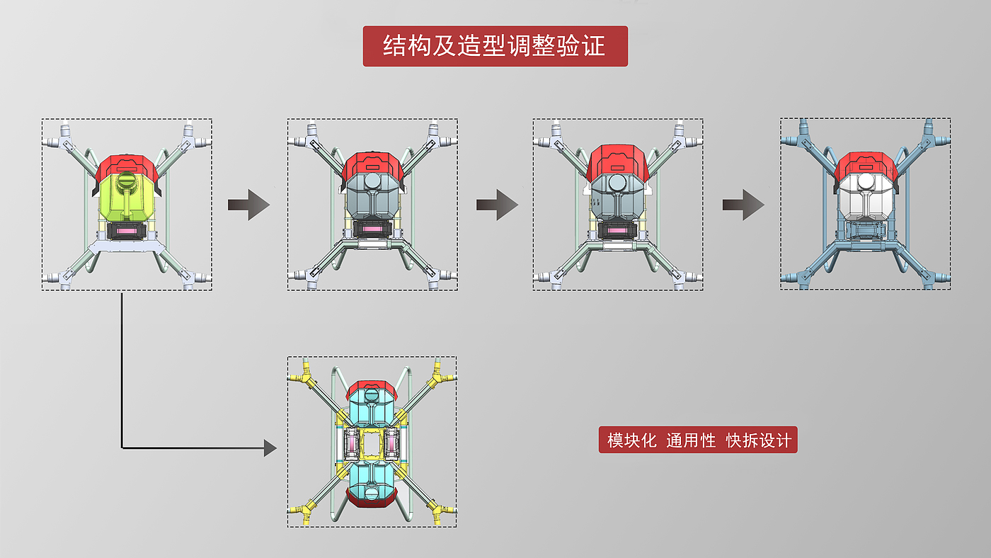 Plant protection UAV，，UAV design，UAV，Double medicine box UAV，Quick dismantling UAV，Spraying pesticide，