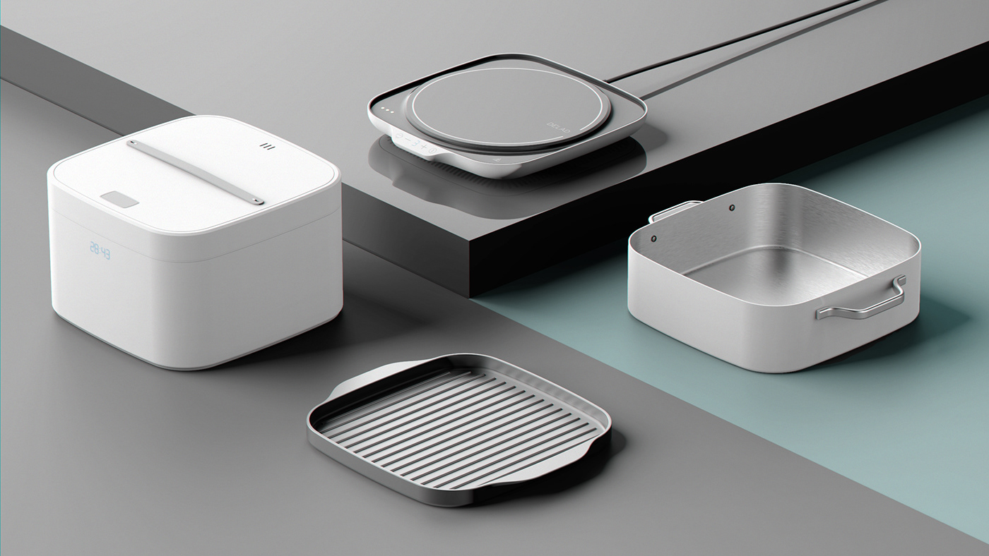 Shared，Kitchenware design，white，