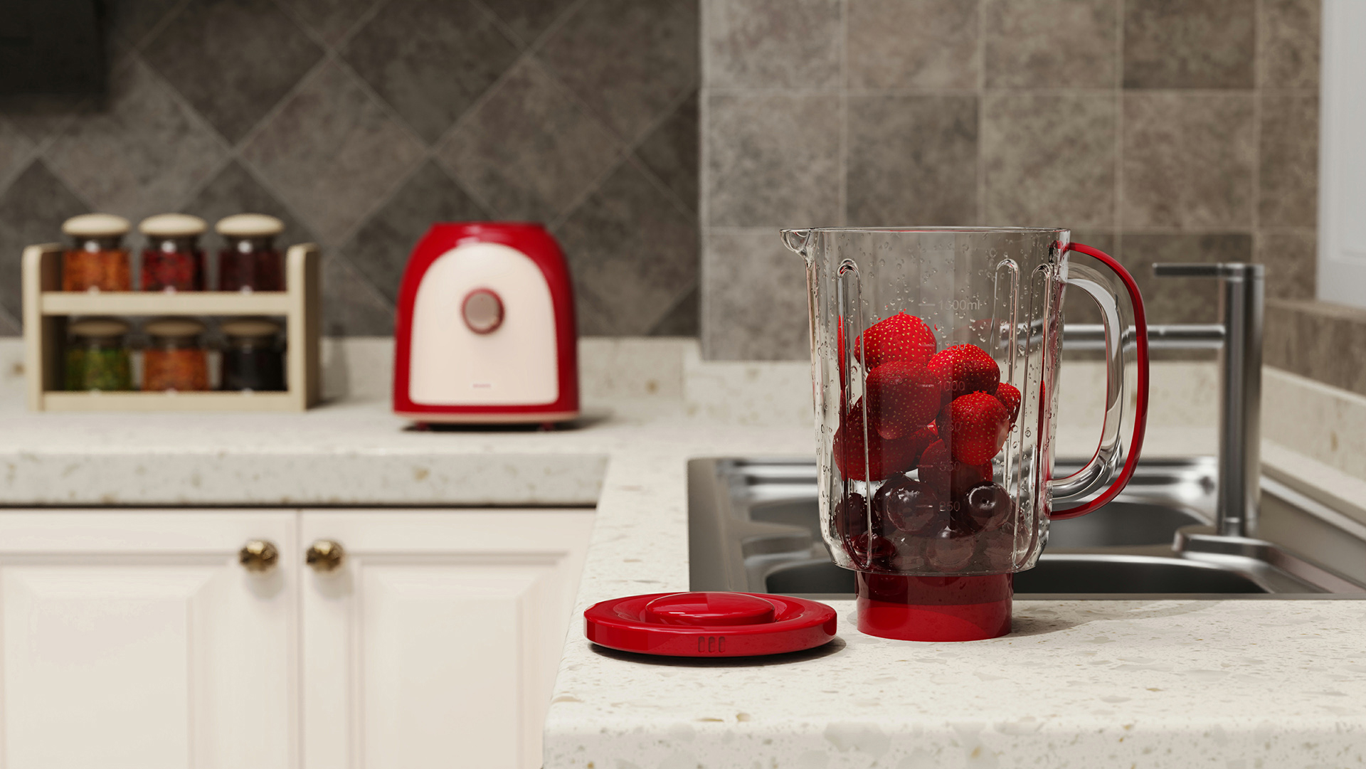 food processor，Juicer，stir，Kitchen appliances，Retro，small home appliances，Color matching，Simplicity，