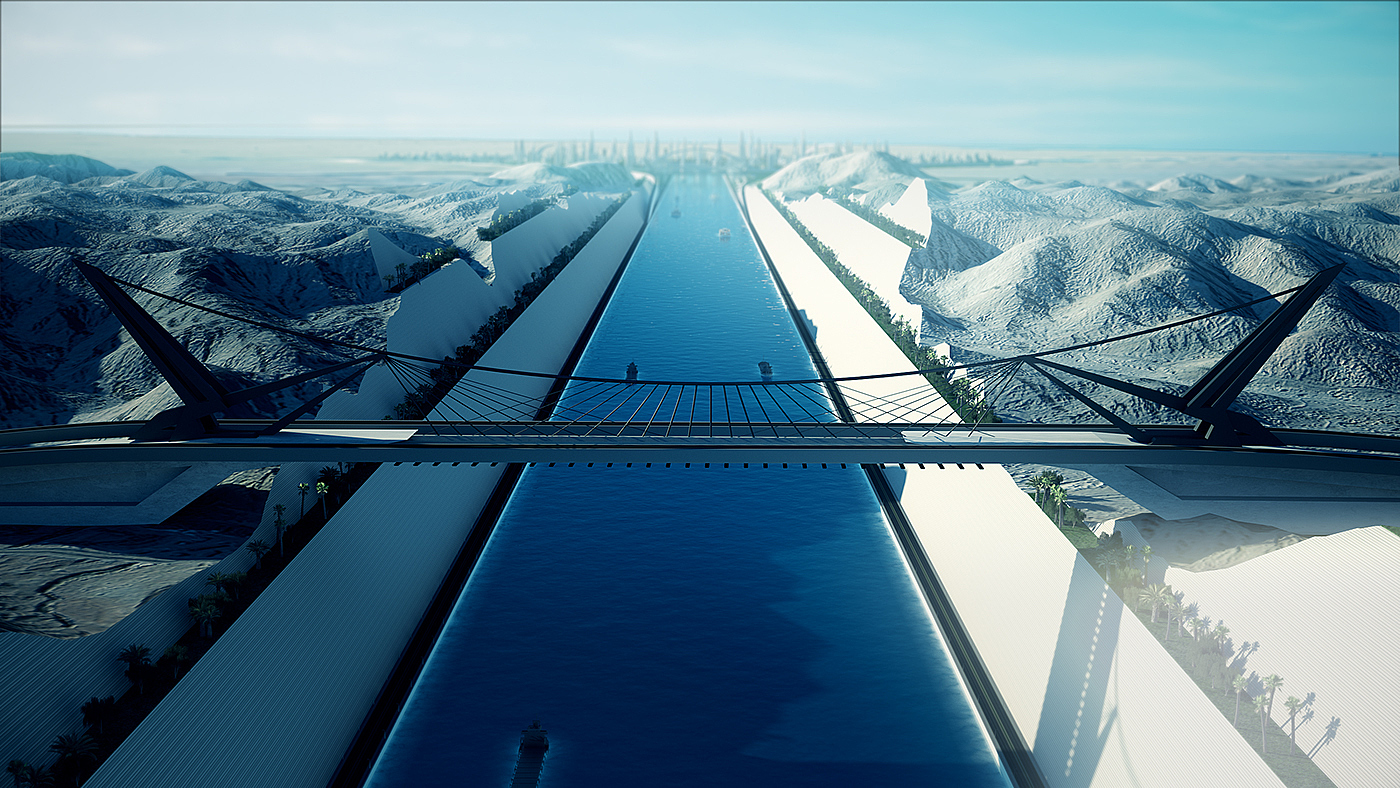 canal，concept，city，animation，