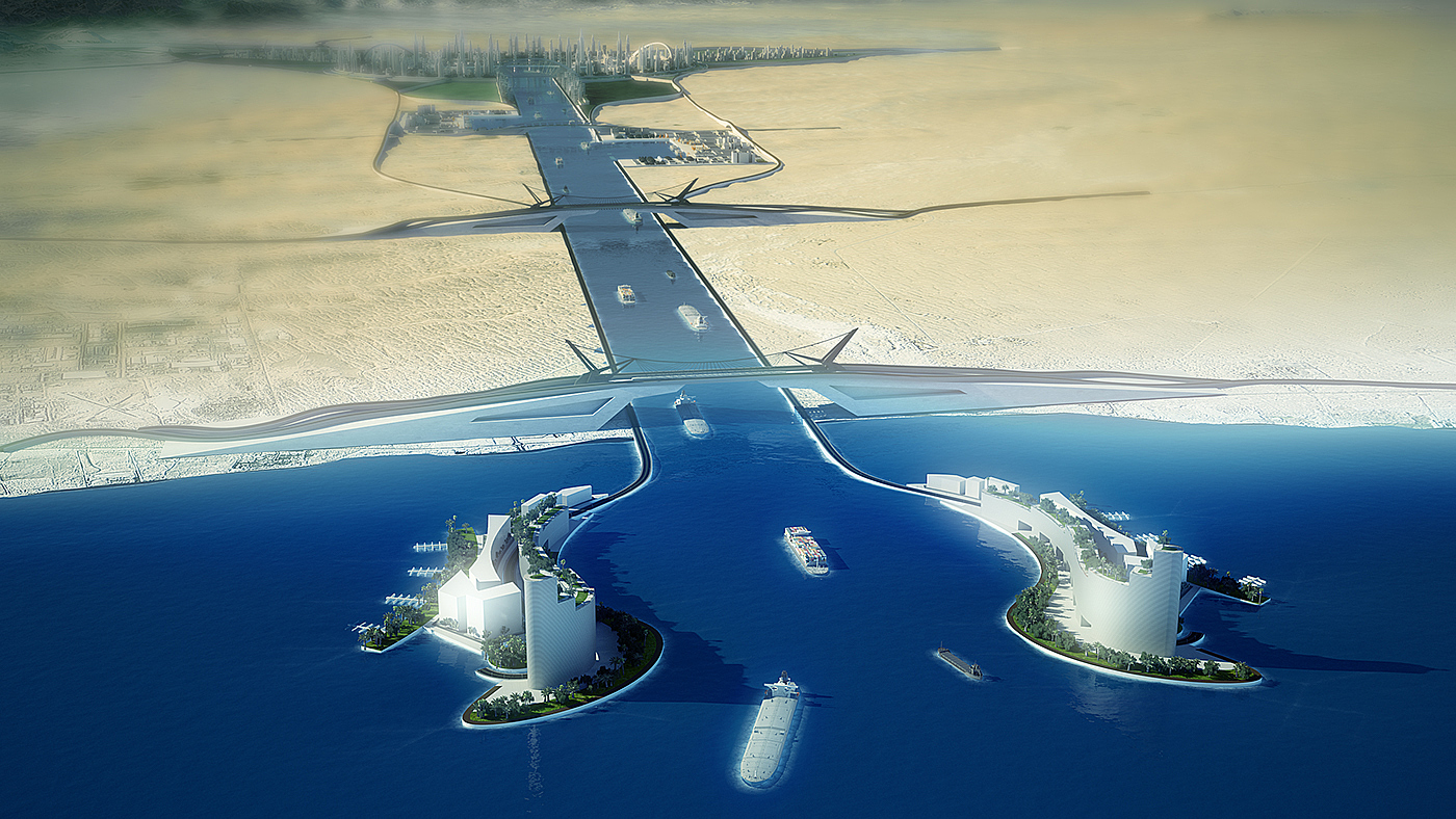canal，concept，city，animation，