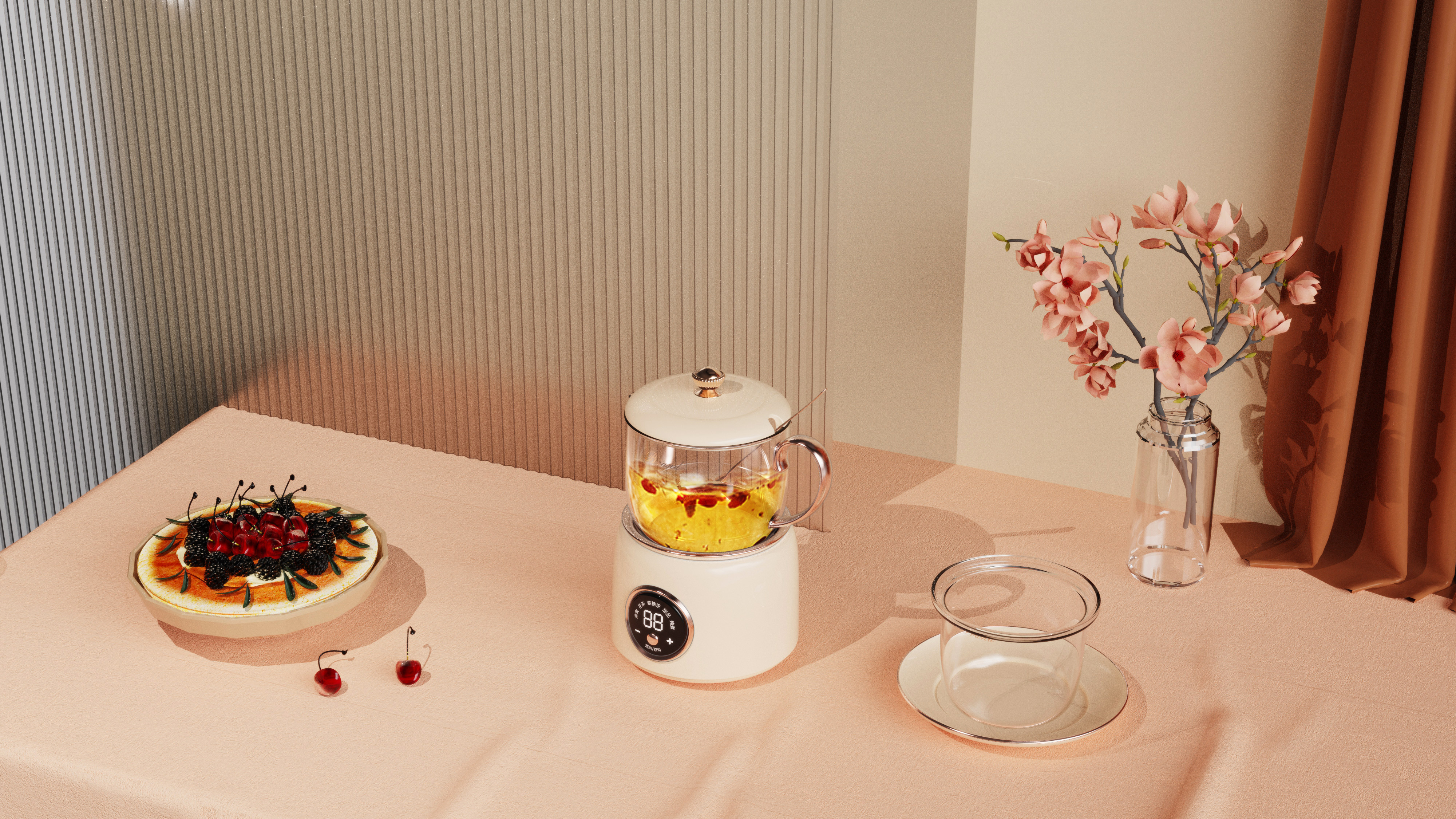 Household appliances，industrial design，Household appliances，product design，Macro wing design，Product rendering，Health cup，Colorful jingle，