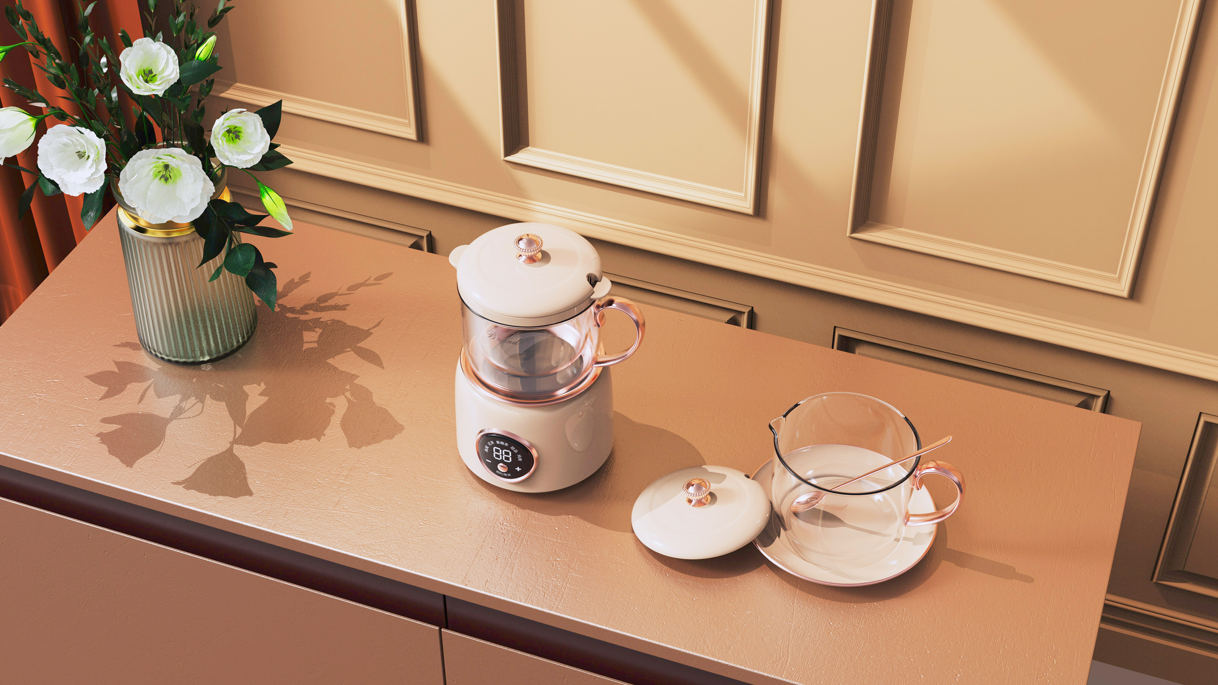 Household appliances，industrial design，Household appliances，product design，Macro wing design，Product rendering，Health cup，Colorful jingle，