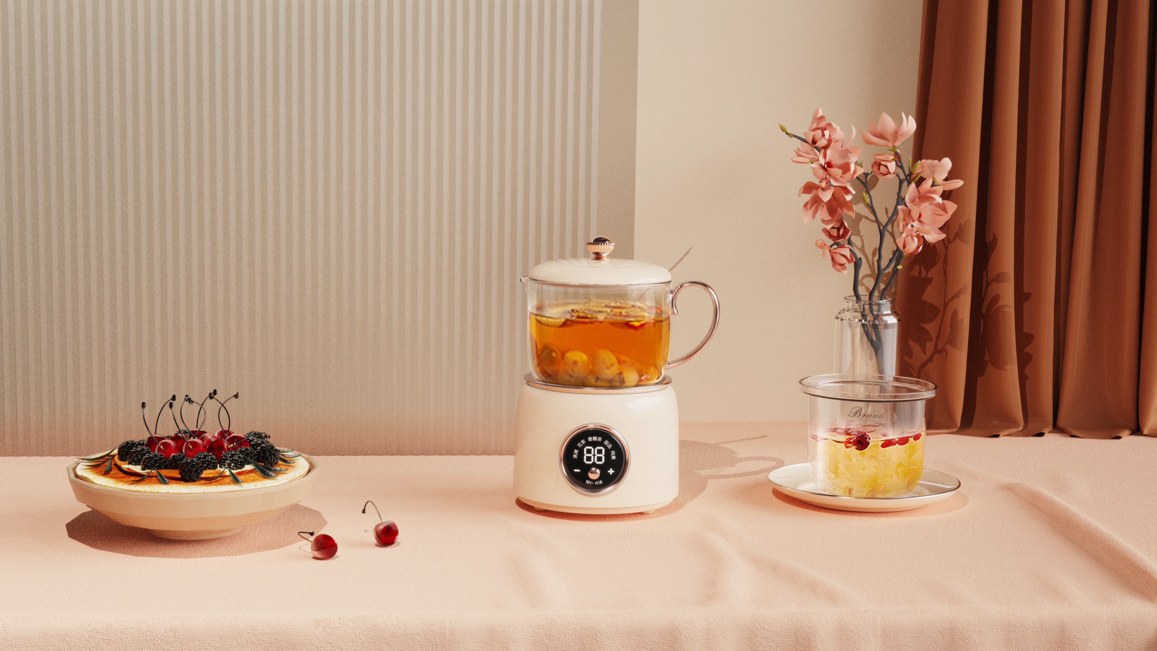 Household appliances，industrial design，Household appliances，product design，Macro wing design，Product rendering，Health cup，Colorful jingle，