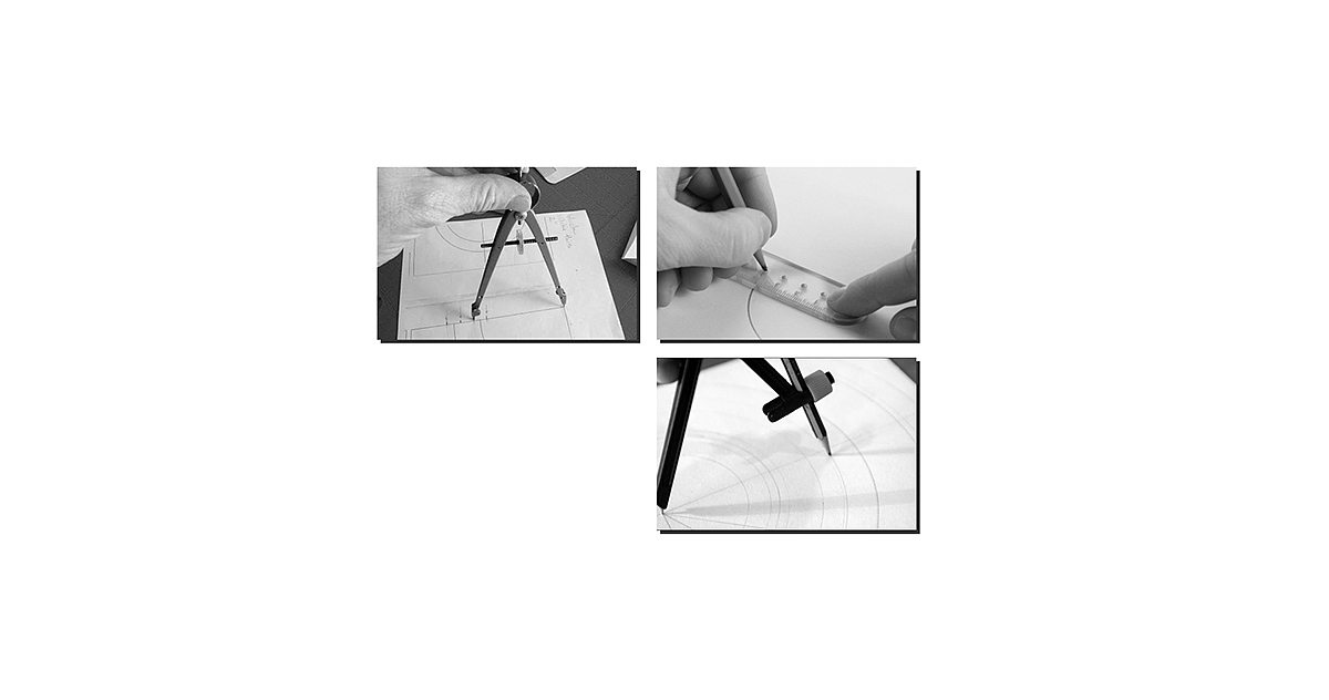 Circular moment，drawing tools ，Ruler compass，ruler，radius，